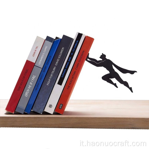 Blocco desktop per scaffali per libri per studenti superman creativo